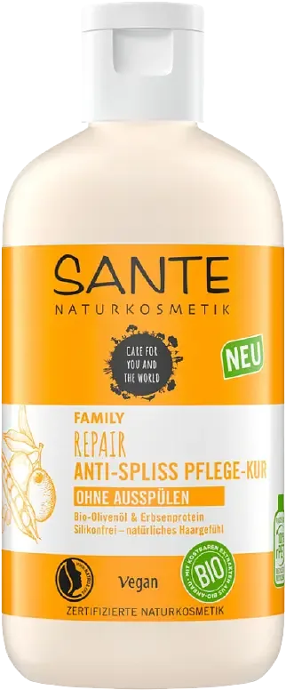 SANTE Naturkosmetik Organic Olive Oil & Pea Protein Family Repair Shampoo