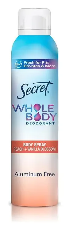 Secret Whole Body Aluminum Free Deodorant Spray