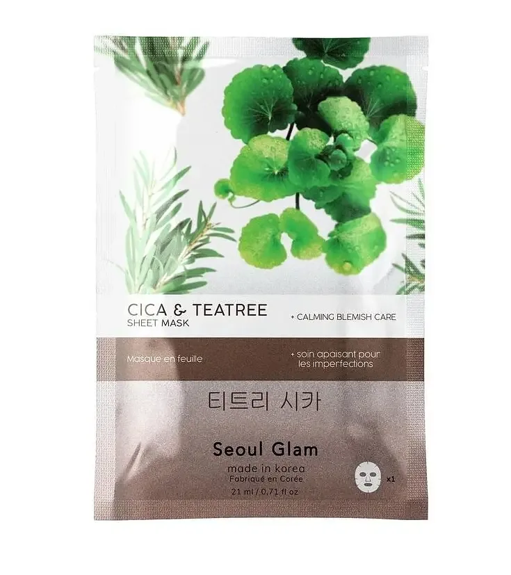 Seoul Glam Cica & Tea Tree Sheet Mask