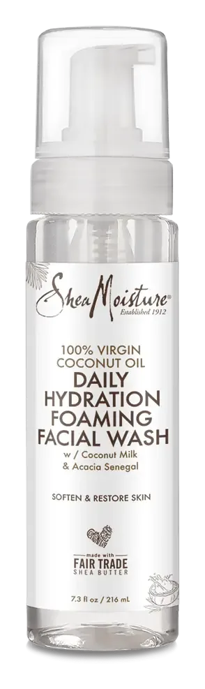 Shea Moisture 100% Virgin Coconut Oil Daily Hydration Foaming Facial Wash