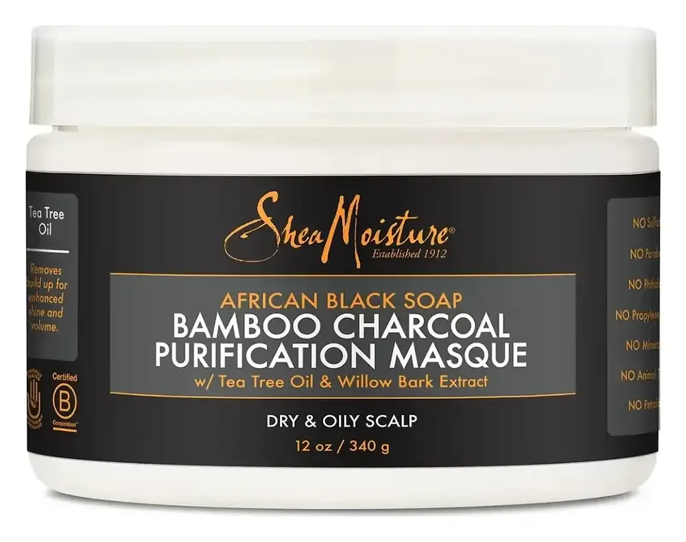 Shea Moisture African Black Soap Bamboo Charcoal Purification Masque
