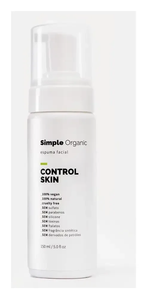 Simple Organic Espuma Facial Control Skin