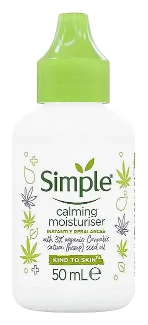 Simple Skincare Calming Moisturiser With Hemp Seed Oil