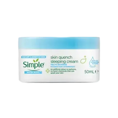 Simple Skincare Water Boost Skin Quench Sleeping Cream