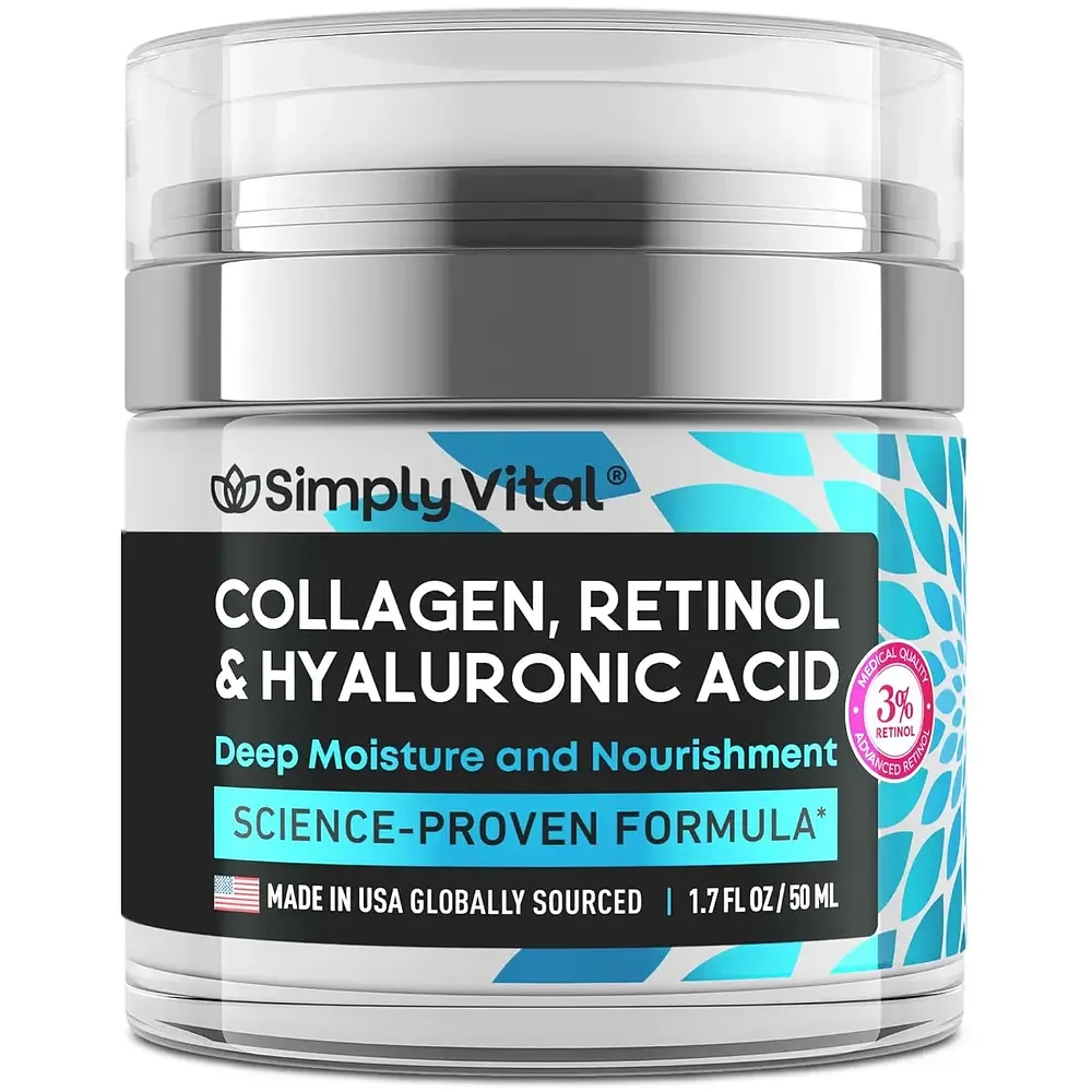 Simply Vital Collagen, Retinol & Hyaluronic Acid Cream