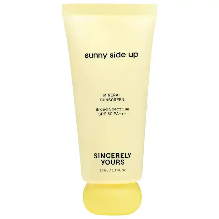 Sincerely Yours Sunny Side Up Hydrating Mineral Sunscreen, Broad Spectrum Protection SPF 30 PA+++