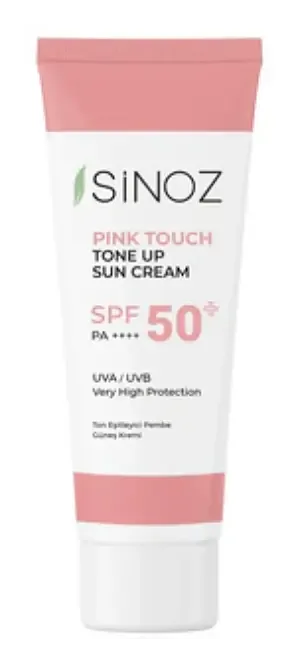Sinoz Pink Touch Ton Eşitleyici Yüz Güneş Kremi SPF 50+ PA++++ (Pink Touch Tone Up Sun Cream SPF 50+ PA++++)