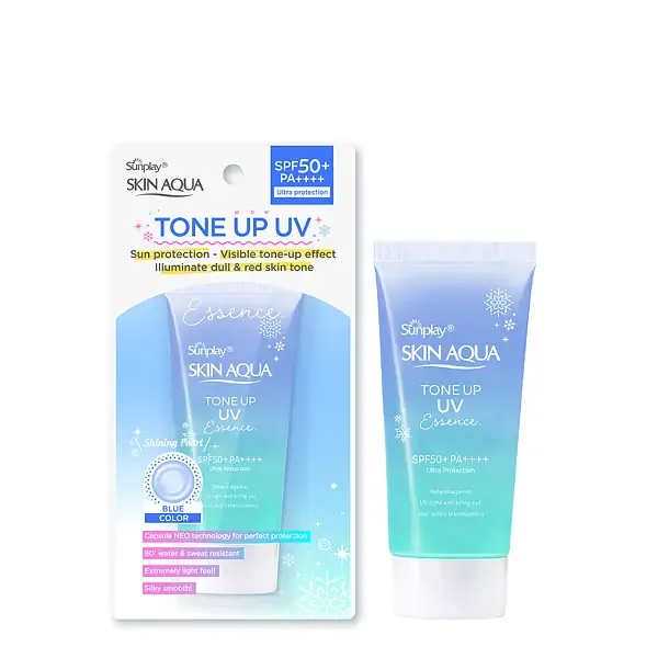 SKIN AQUA Tone Up UV Essence Blue SPF 50+