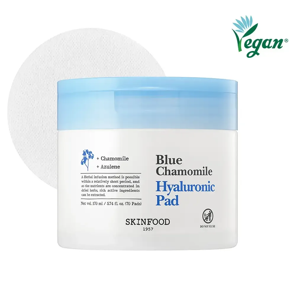 SKINFOOD Blue Chamomile Hyaluronic Pad