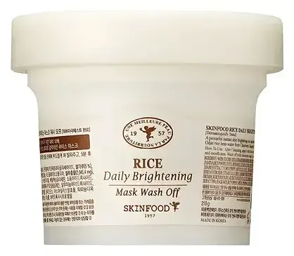 SKINFOOD Rice Daily Brightening Mask Wash Off