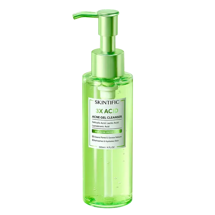 Skintific 3X Acid Acne Gel Cleanser