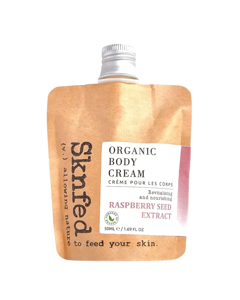 Sknfed Organic Body Cream With Raspberry Seed Extract