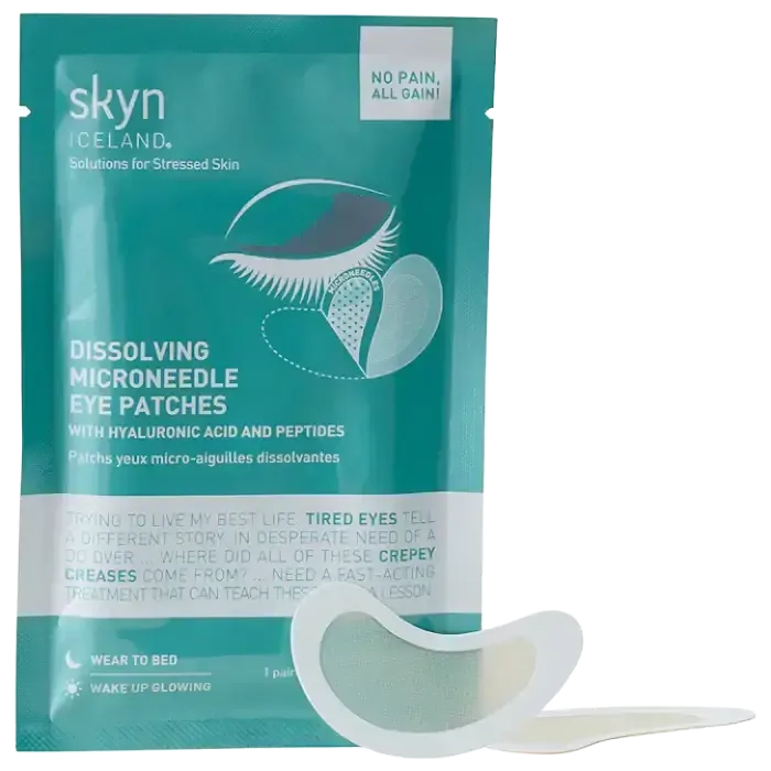 Skyn Iceland Dissolving Microneedle Eye Patches with Hyaluronic Acid and Peptides