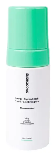 Smoochkins Low pH Probiotic Ectoin Foam Facial Cleanser