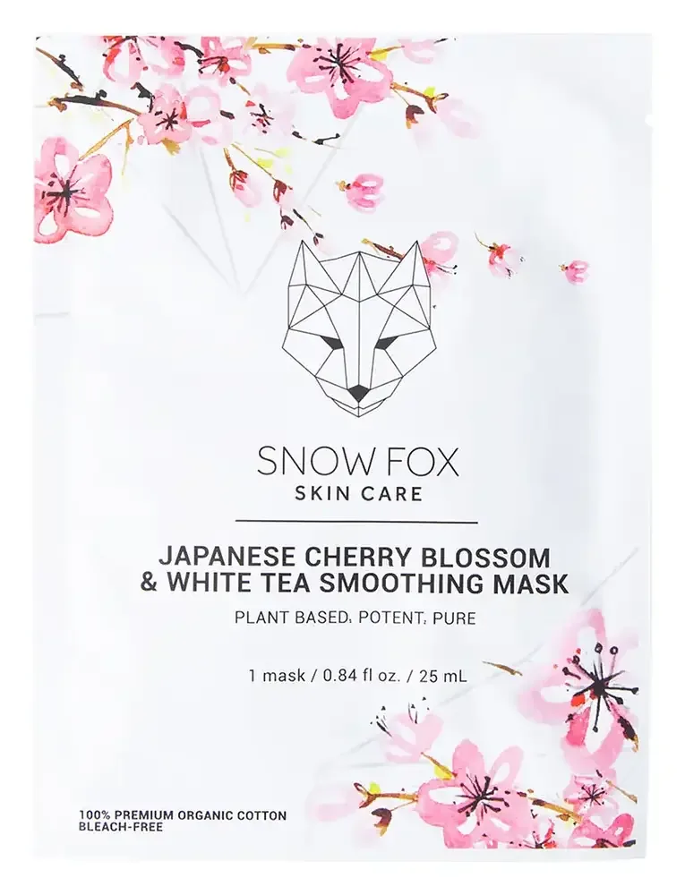 Snow Fox Skincare Japanese Cherry Blossom & White Tea Smoothing Mask
