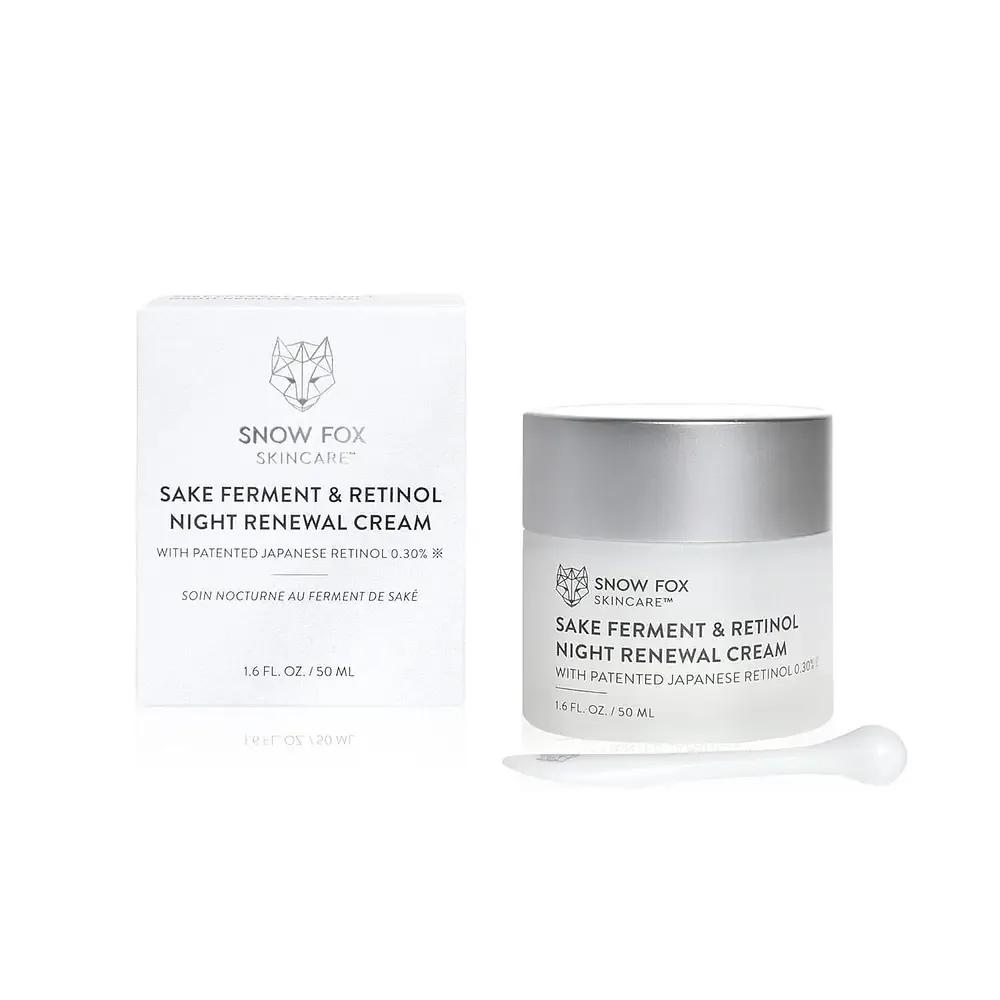 Snow Fox Skincare Sake Ferment & Retinol Night Renewal Cream