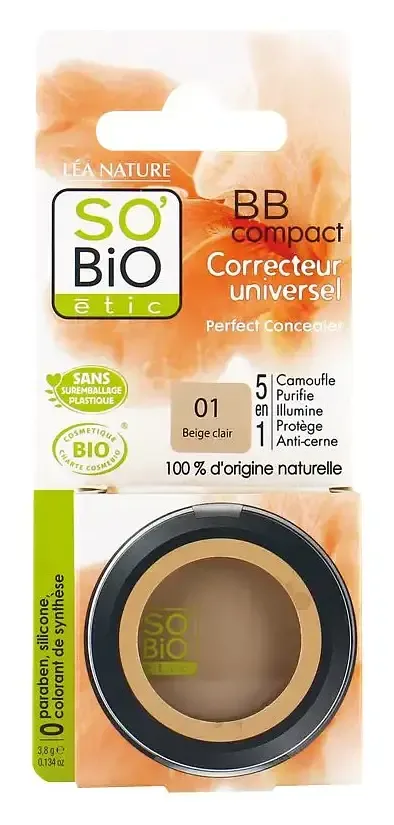 So’ Bio Etic BB Compact 5 In 1 Correcteur Universel