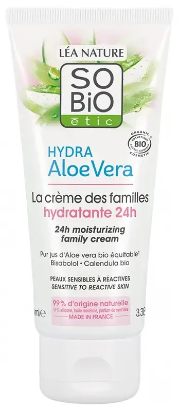 So’ Bio Etic Hydra Aloe Vera 24H Moisturizing Family Cream