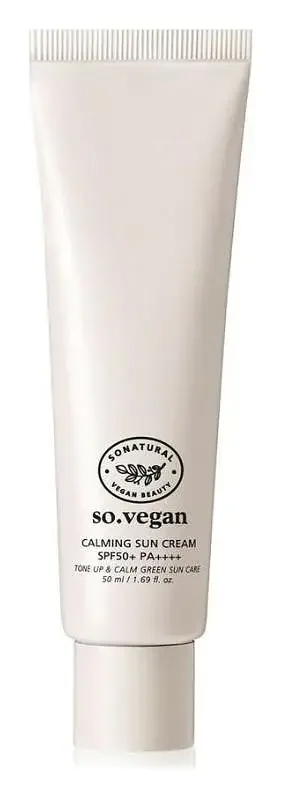 so natural So Vegan Calming Sun Cream SPF50+ PA++++