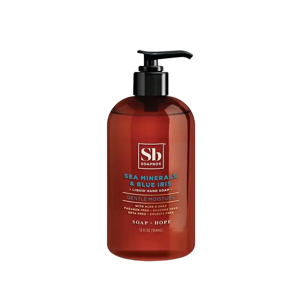 Soapbox Sea Minerals & Blue Iris Gentle Moisture Liquid Hand Soap