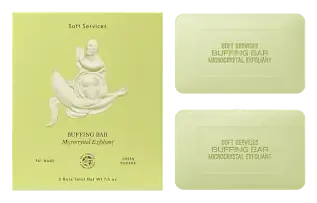 Soft Services Green Banana Buffing Bar Microcrystal Exfoliant