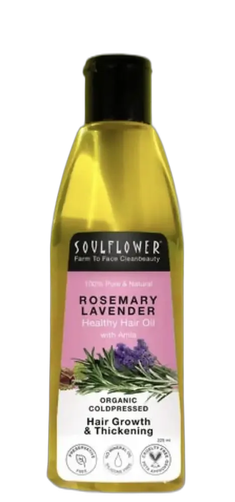 Soulflower Rosemary Lavender Healthy Hair Oil