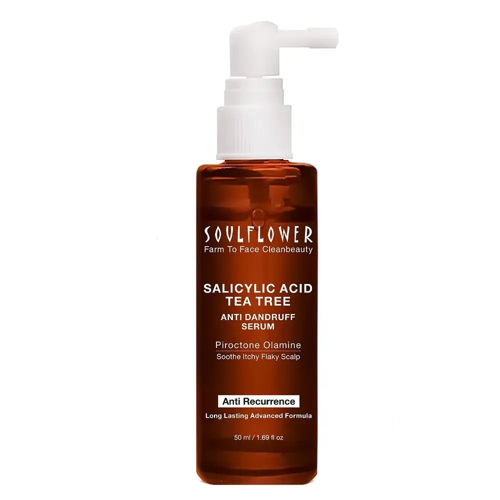 Soulflower Salicylic Acid & Tea Tree Anti Dandruff Serum