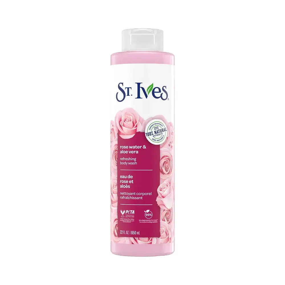 St. Ives Rose Water & Aloe Vera Refreshing Body Wash
