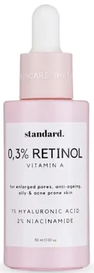 Standard Skin and Beauty 0,3% Retinol Serum With Niacinamide & Hyaluronic Acid