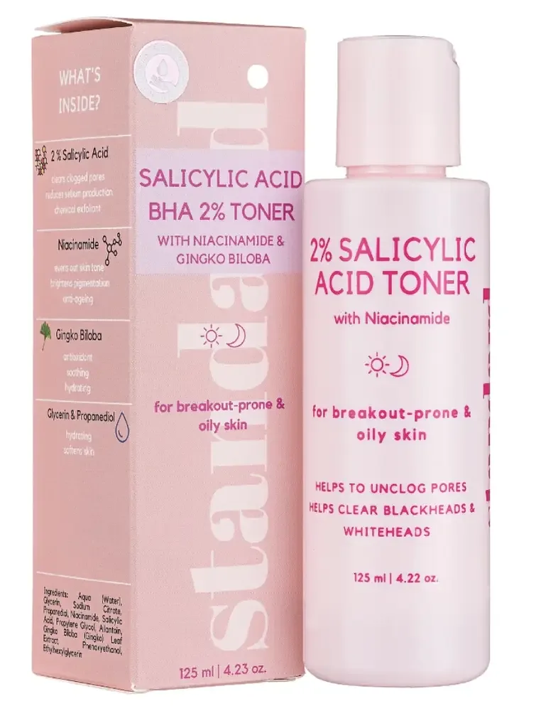 Standard Skin and Beauty 2% Salicylic Acid Toner With Niacinamide