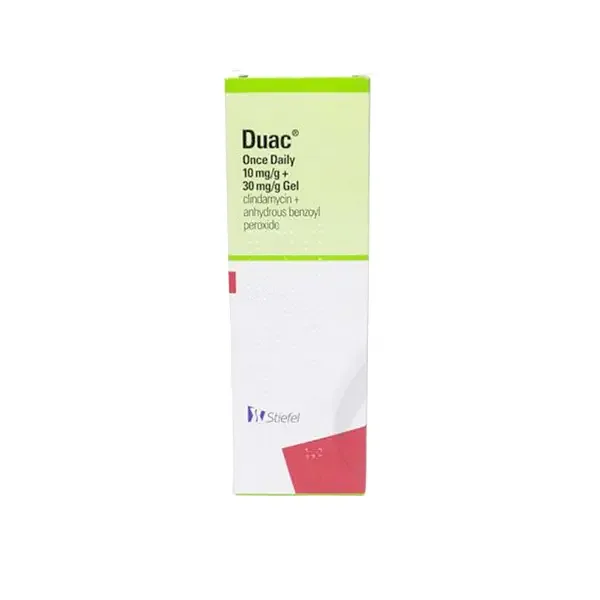 Stiefel Laboratories Duac Once Daily Gel 1% Clindamycin + 3% Benzoyl Peroxide