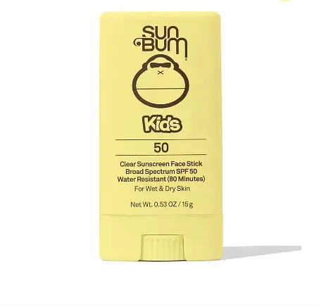 Sun Bum Kids SPF 50 Clear Sunscreen Face Stick