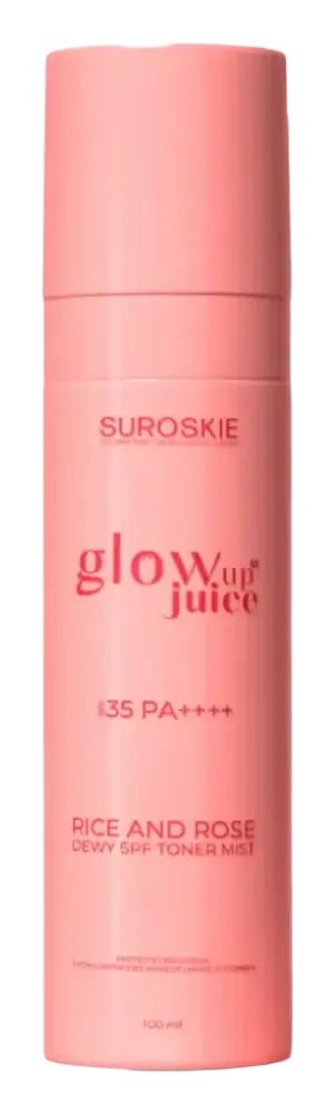 Suroskie Glow Up Juice Rice And Rose Dewy Toner Mist SPF 35 PA++++