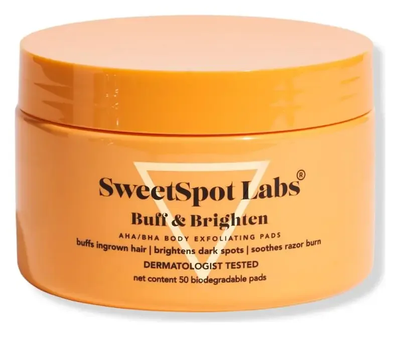 SweetSpot Labs Buff & Brighten AHA/BHA Body Exfoliating Pads