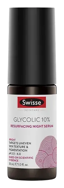 Swisse Glycolic 10% Resurfacing Night Serum
