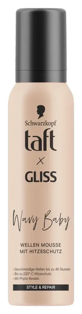 Taft xGliss Wavy Baby Wave Mousse