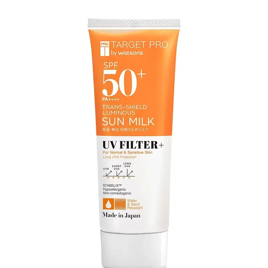 Target Pro By Watsons Trans-Shield Luminous Sun Milk SPF 50+