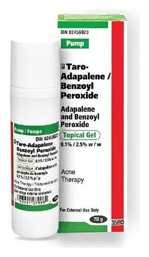 Taro Adapalene And Benzoyl Peroxide Topical Gel