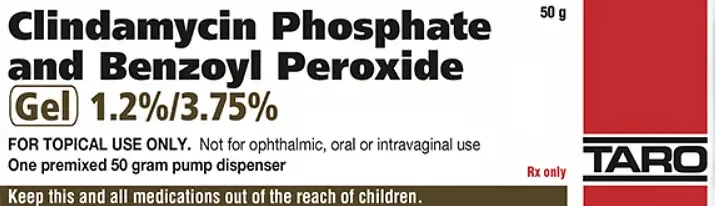 Taro Clindamycin Phosphate & Benzoyl Peroxide Gel 1.2%/3.75%