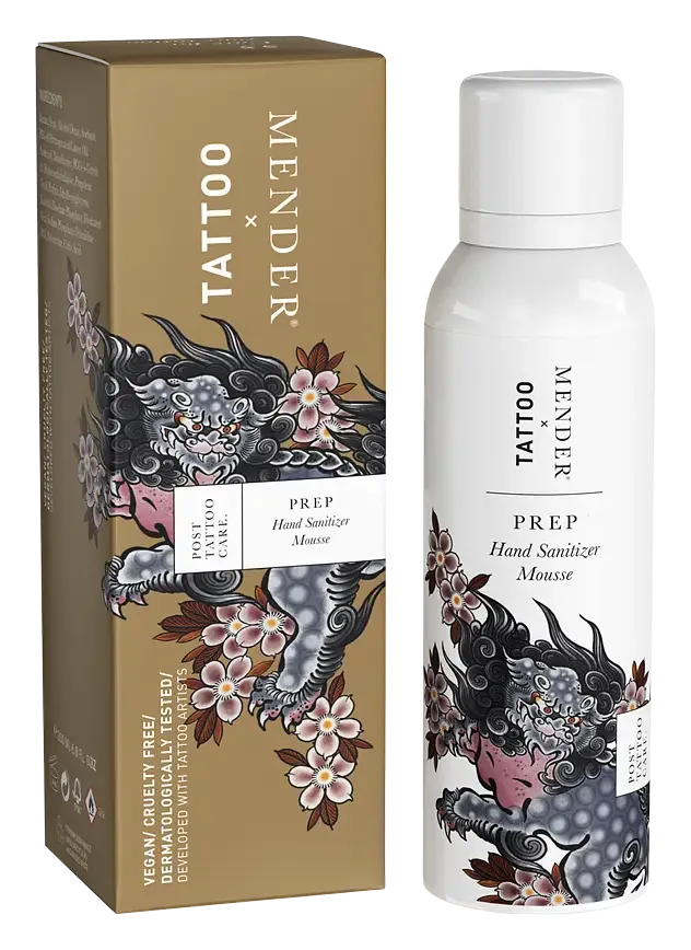Tattoo Mender Prep: Hand Sanitizer Mousse