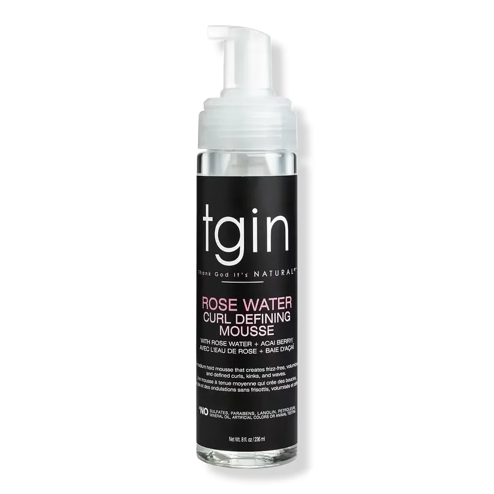 TGIN Rose Water Curl Defining Mousse