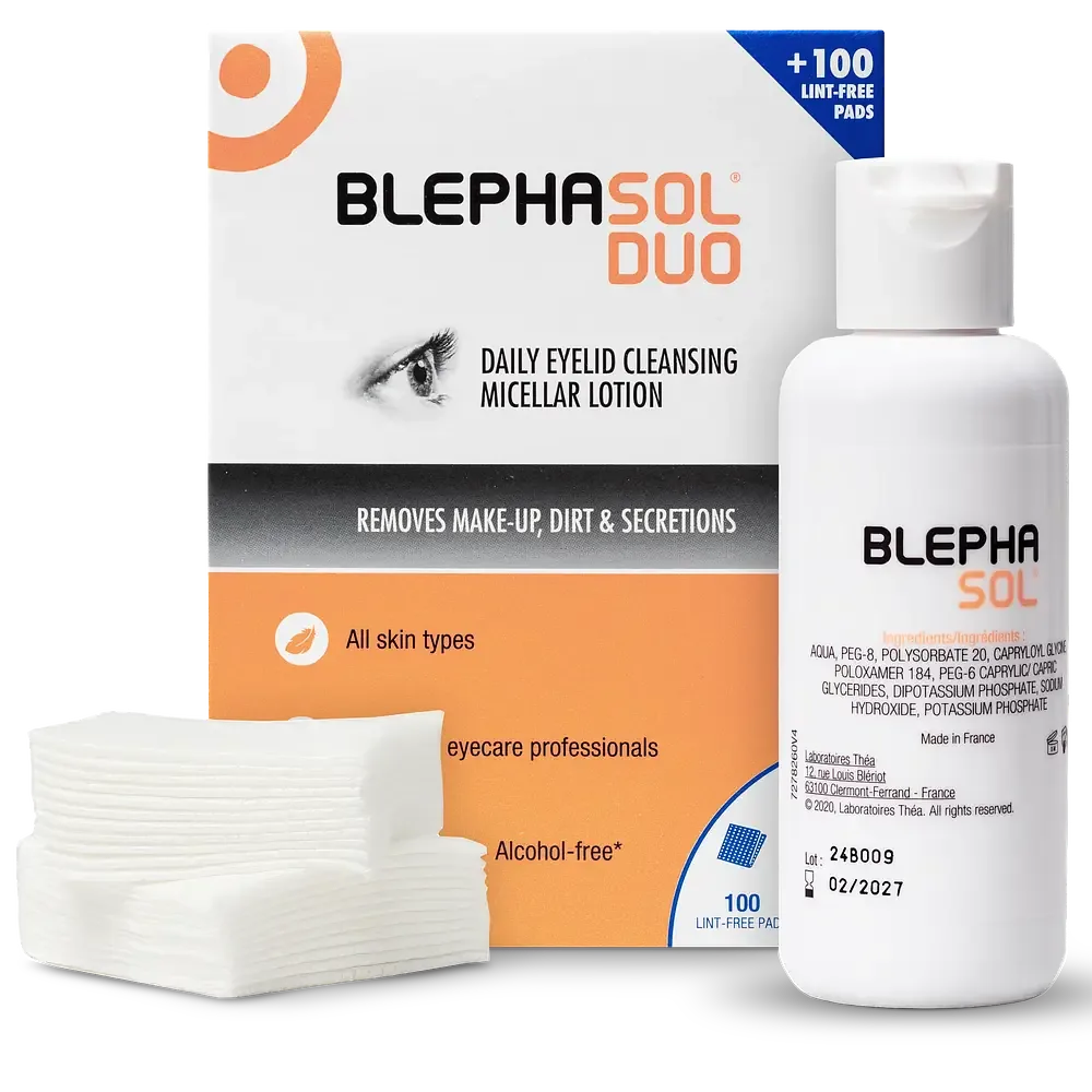 Théa BlephaSol Duo Daily Eyelid Cleansing Micellar Lotion