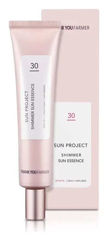 THANK YOU FARMER Sun Project Shimmer Sun Essence SPF30 PA ++