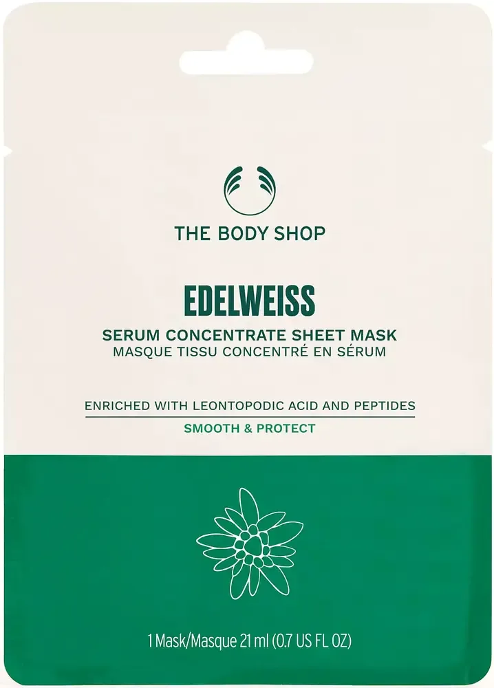 The Body Shop Edelweiss Serum Concentrate Sheet Mask