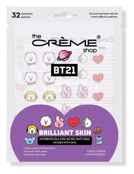 The Creme Shop BT21 Brilliant Skin Hydrocolloid Acne Patches