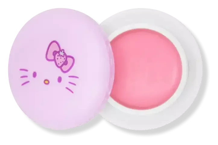 The Creme Shop Hello Kitty Strawberry Rose Latte Macaron Lip Balm
