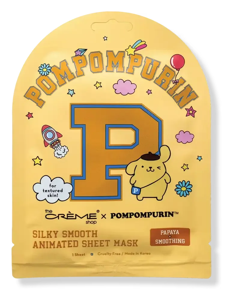 The Creme Shop Pompompurin Silky Smooth Animated Sheet Mask