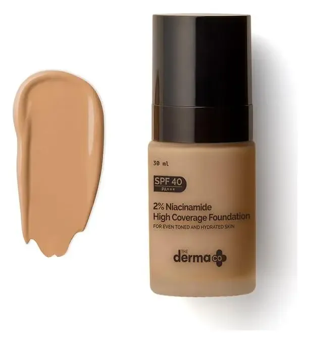 The Derma Co 2% Niacinamide High Coverage Foundation SPF 40