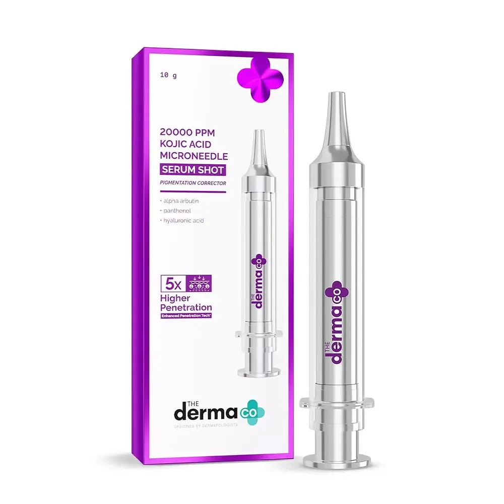 The Derma Co 20000 PPM Kojic Acid Microneedle Face Serum Shot