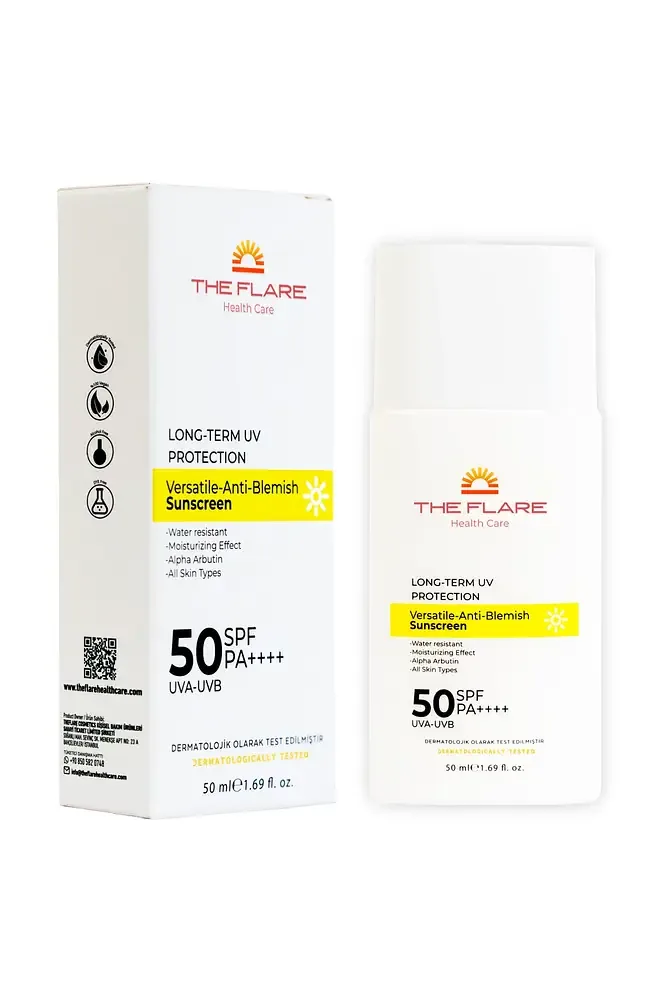 The Flare Health Care Versatile Anti-Blemish Sunscreen SPF 50